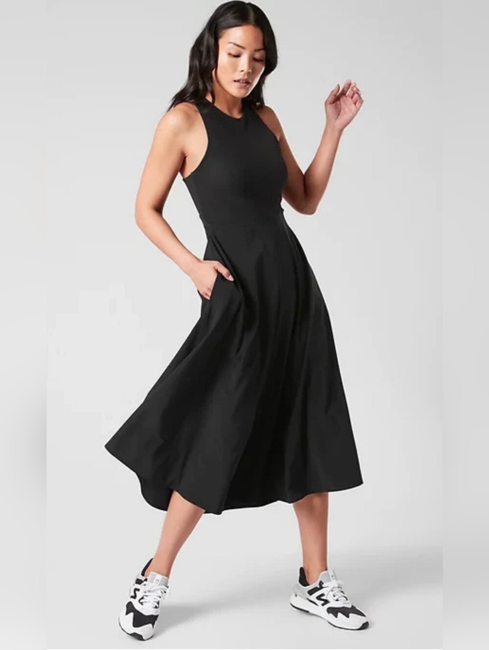 Athleta Black Midi Dress